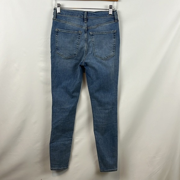 We The Free Busted Knee Skinny Denim Distressed High Waist Jeans Size 27 - Picture 8 of 10